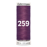 Gutermann garen | 200m | 259 donker magenta naaigaren GM - 200 - 259 - DONKER - MAGENTA 4008015029029